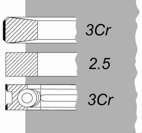 RI090   комплект поршневих кілець   LUBLIN (ANDORIA 4CT90) STD 90,00MM   9000R01