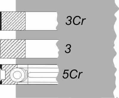 I448C6  комплект поршневих кілець  THM 3CR/3/5CR IFA-50 W-50 L-60   12000R03