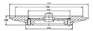 1800-016-009 фланець ущільнюючий (тарілка масляна) HX35W  JR T2227