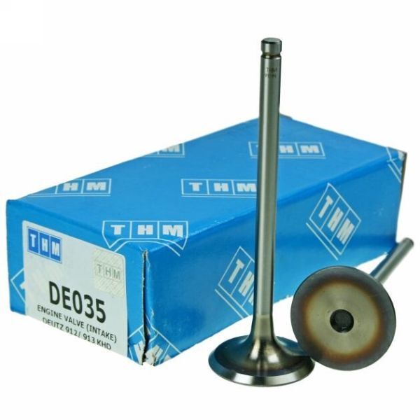 DE035   ВПУСКНИЙ КЛАПАН  DEUTZ 912 913 KHD THM   02133731 0213 3731 02137301 04153631 21/43-37 2293 912IN  довжина 133,11, діаметр стебла 7,93, діаметр гриба 42,95