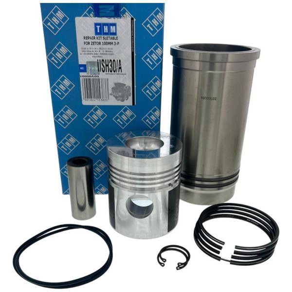 USH30/A   Ремонтний комплект/ Поршень з гільзою  ZETOR 100 MM 4-P MQ=50 42ML (ОБ'ЄМ КАМЕРИ ЗГОРЯННЯ) МАЛА КАМЕРА  10000A03 60110099 6011 0099 6011-0099 62110099 6211 0099
