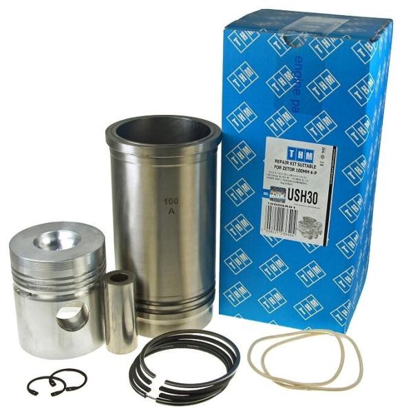 USH30   Ремонтний комплект/ Поршень з гільзою ZETOR 100 MM 4-P MQ=50 (44 ML) THM   10000A01 60110099 6011 0099 62110099 6211 0099 65779110099G